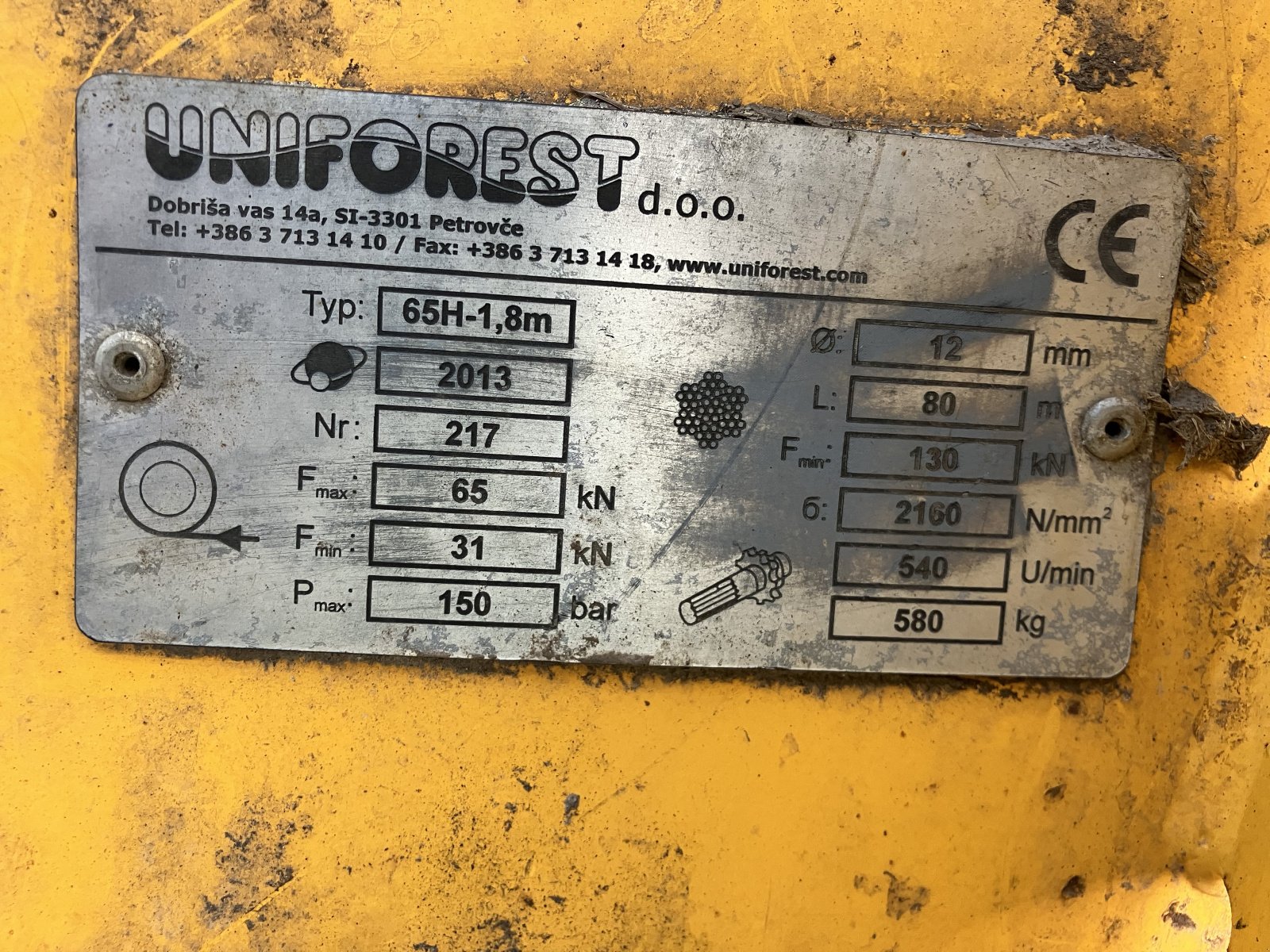 Seilwinde a típus Uniforest 65 H Pro, Gebrauchtmaschine ekkor: Reith im Alpbachtal (Kép 2)