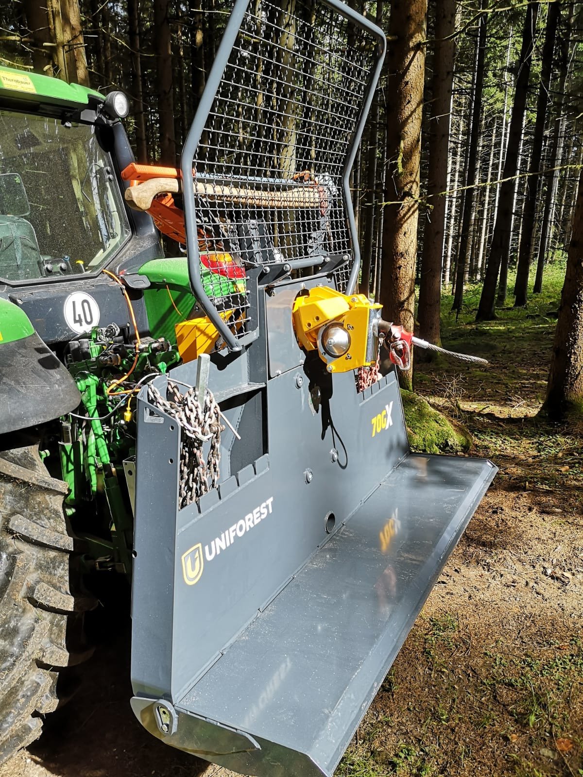Seilwinde Türe ait Uniforest 70 GX, Neumaschine içinde Zachenberg (resim 9)