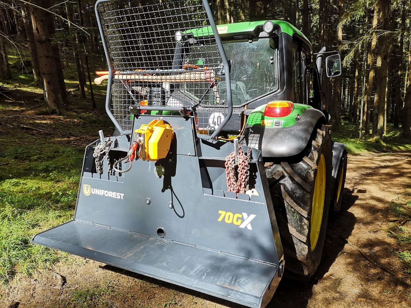 Seilwinde Türe ait Uniforest 70 GX, Neumaschine içinde Zachenberg (resim 11)