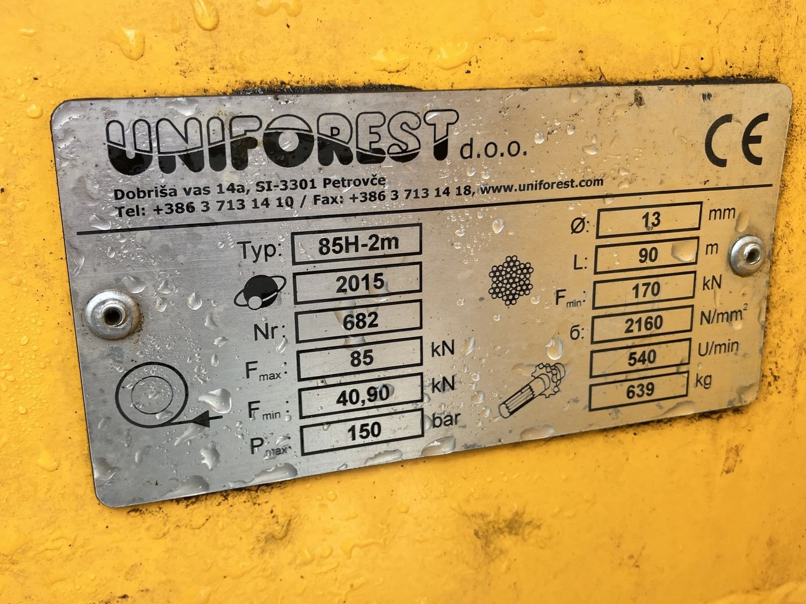 Seilwinde tipa Uniforest 85 H, Gebrauchtmaschine u Villach (Slika 7)