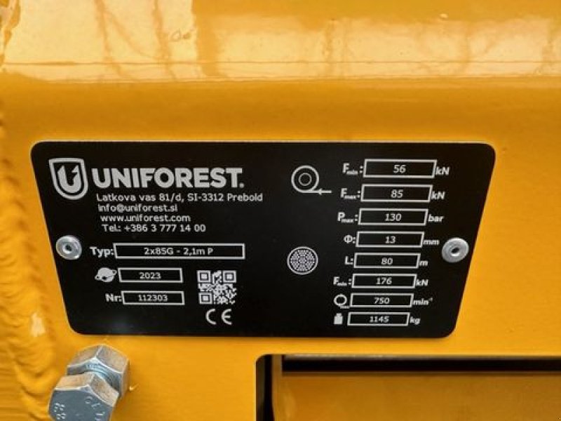 Seilwinde van het type Uniforest Doppeltrommelwinde 2x85GH-Stop & Hilfswinde, Neumaschine in Tamsweg (Foto 12)