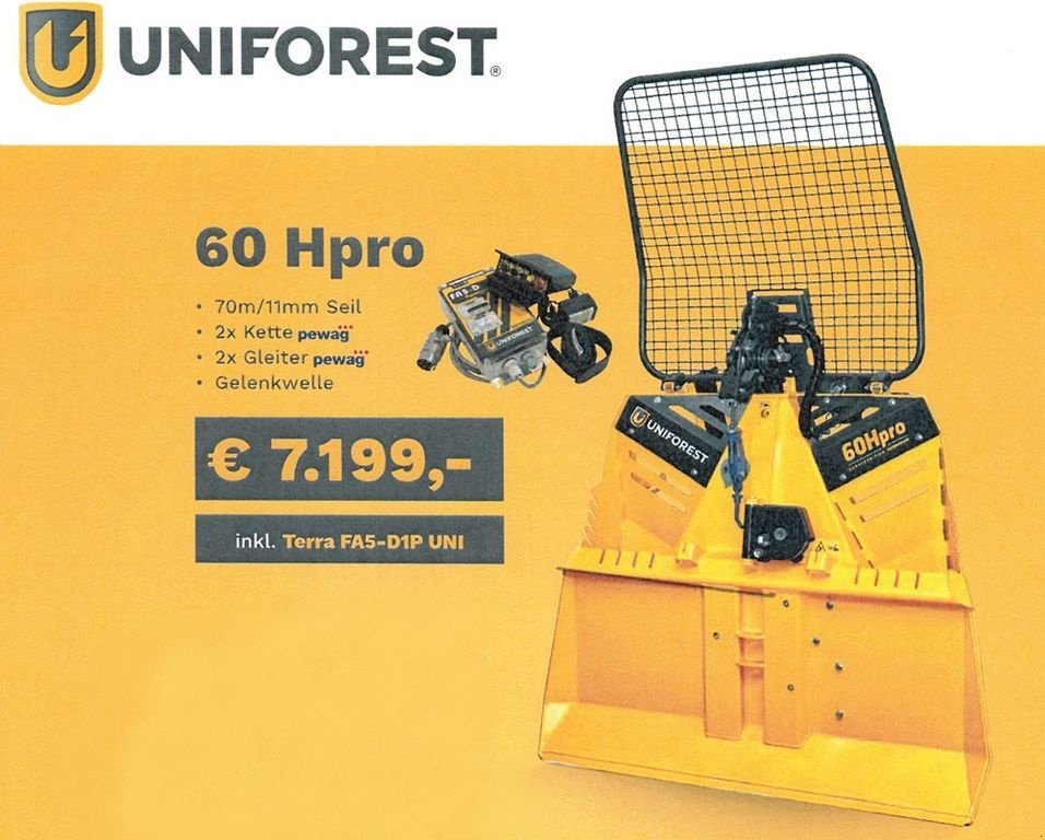 Seilwinde от тип Uniforest UNI 60H PRO-STOP Seilwinde, Neumaschine в St. Marienkirchen (Снимка 2)