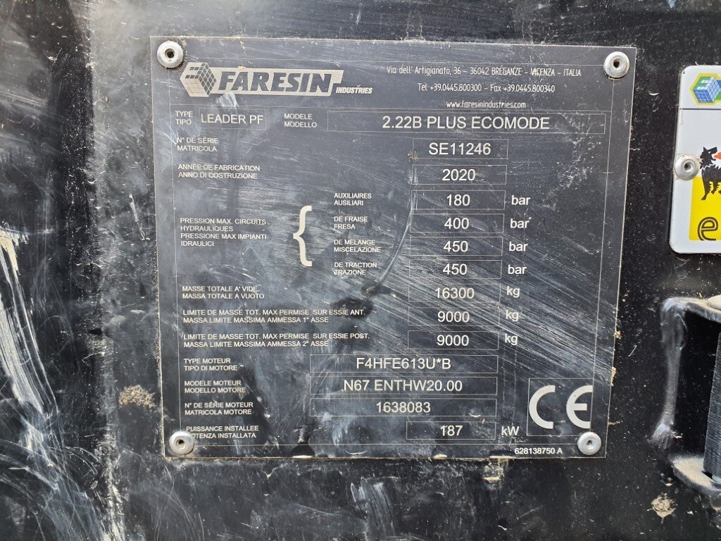 Selbstfahrer Futtermischwagen typu Faresin LEADER PF2.22 PLUS ECOMODE, Gebrauchtmaschine v Le Horps (Obrázek 9)