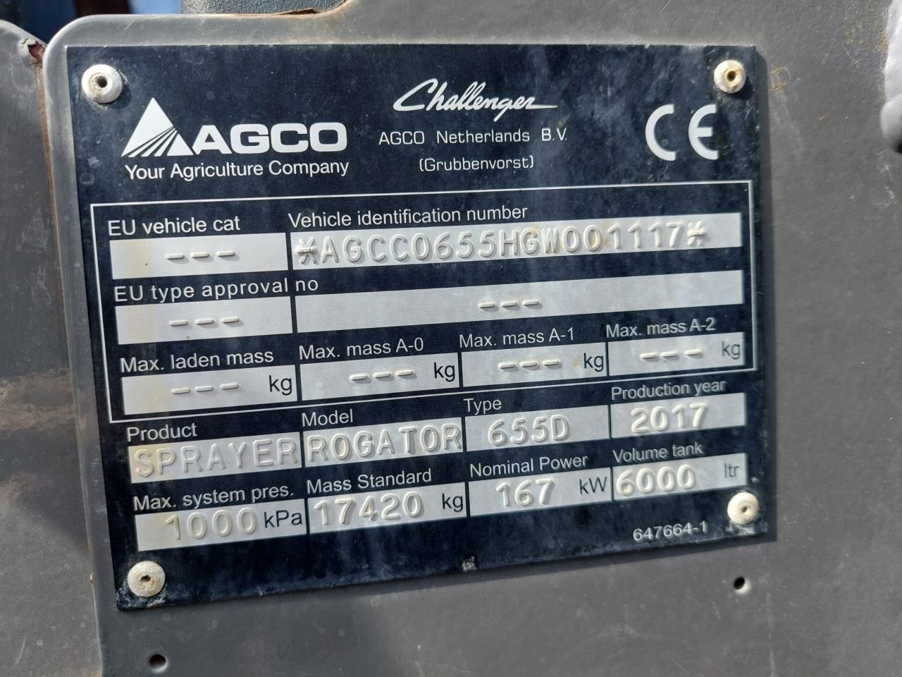 Selbstfahrspritze del tipo Challenger Rogator 655 B med GPS, Gebrauchtmaschine In Hammel (Immagine 16)