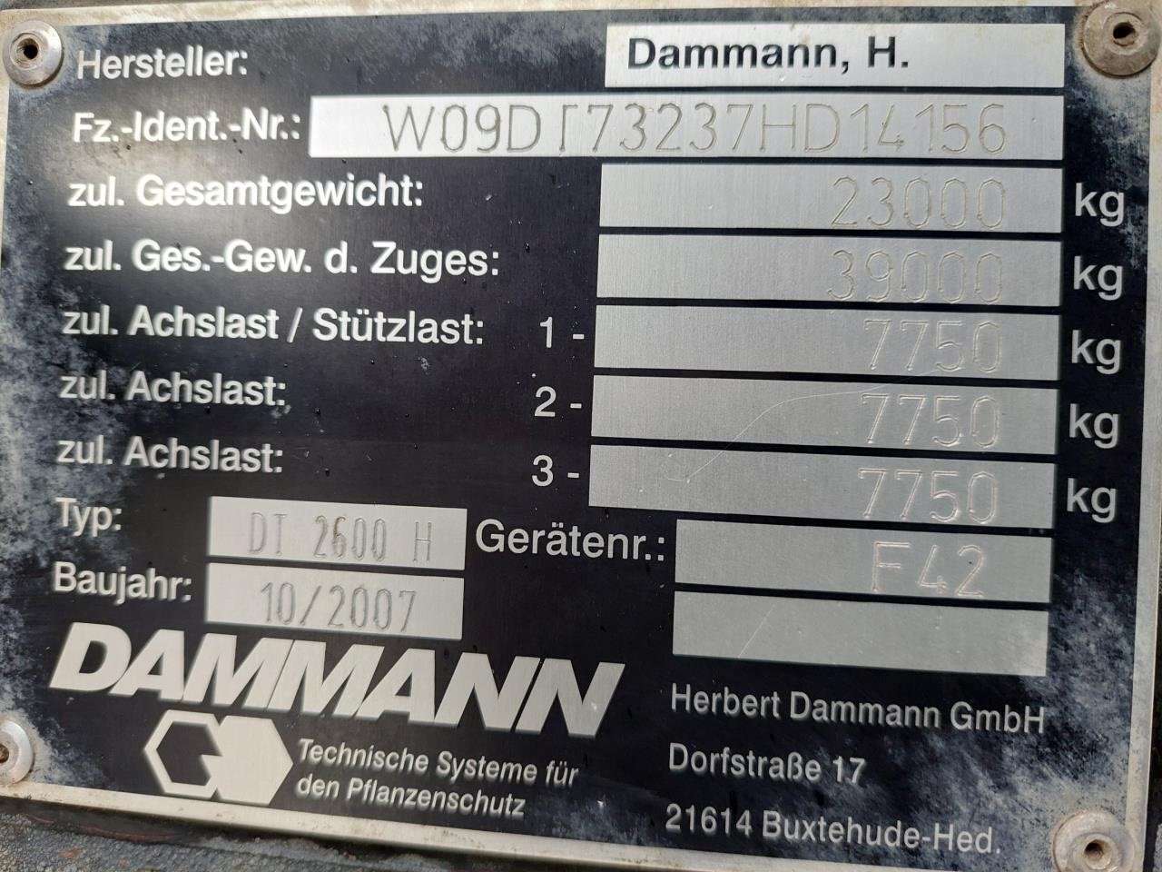 Selbstfahrspritze del tipo Dammann DTPA 8036, Gebrauchtmaschine In Hammel (Immagine 15)