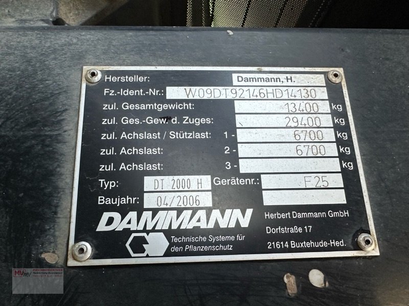 Selbstfahrspritze typu Dammann Trac DT 2000 H, Gebrauchtmaschine v Neubrandenburg (Obrázek 20)