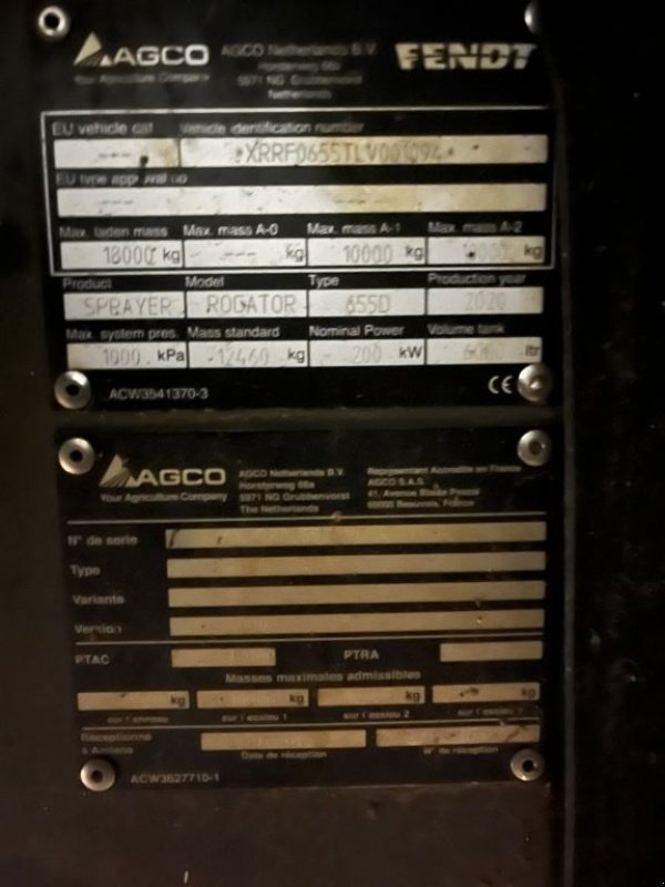 Selbstfahrspritze van het type Fendt ROGATOR 655, Gebrauchtmaschine in CERISIERS (Foto 5)