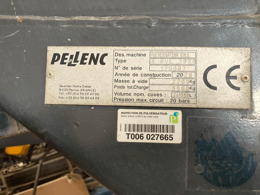 Selbstfahrspritze typu Pellenc PULVERISATION EOLE  1758073, Gebrauchtmaschine w SAINT ANDIOL (Zdjęcie 10)