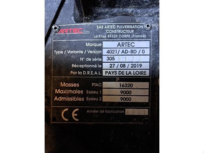 Selbstfahrspritze typu Sonstige F40, Gebrauchtmaschine v PONTIVY (Obrázek 10)