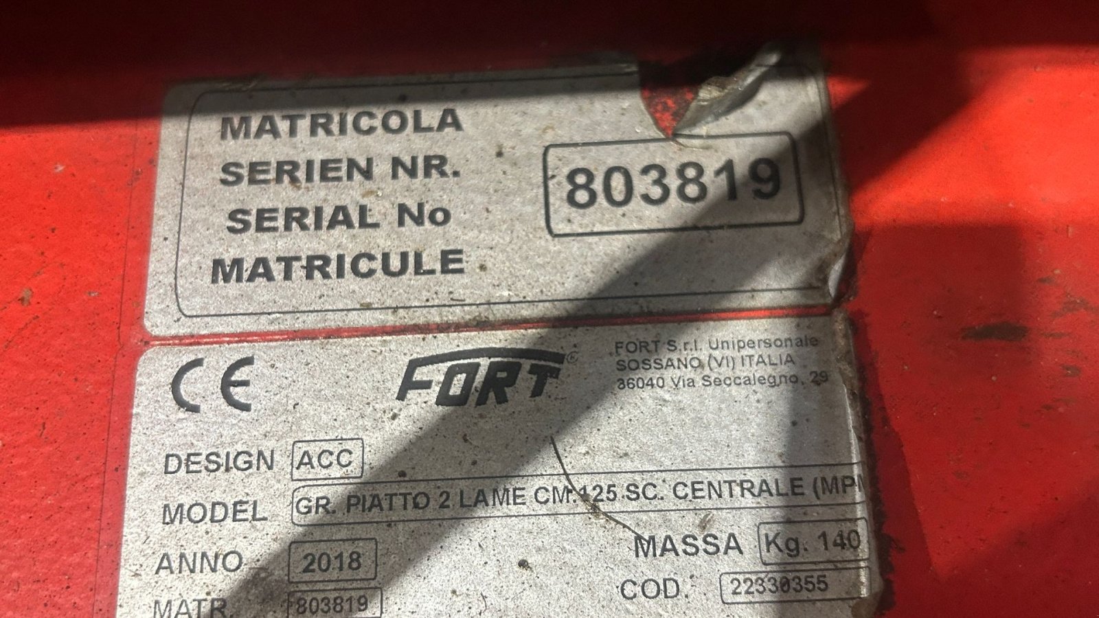 Sichelmäher typu Fort & Pegoraro MPM Rotorklipper 125, Gebrauchtmaschine v Suldrup (Obrázek 4)