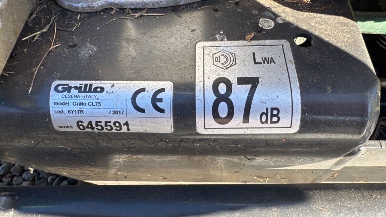 Sichelmäher typu Grillo CL75, Gebrauchtmaschine v Rødovre (Obrázok 5)