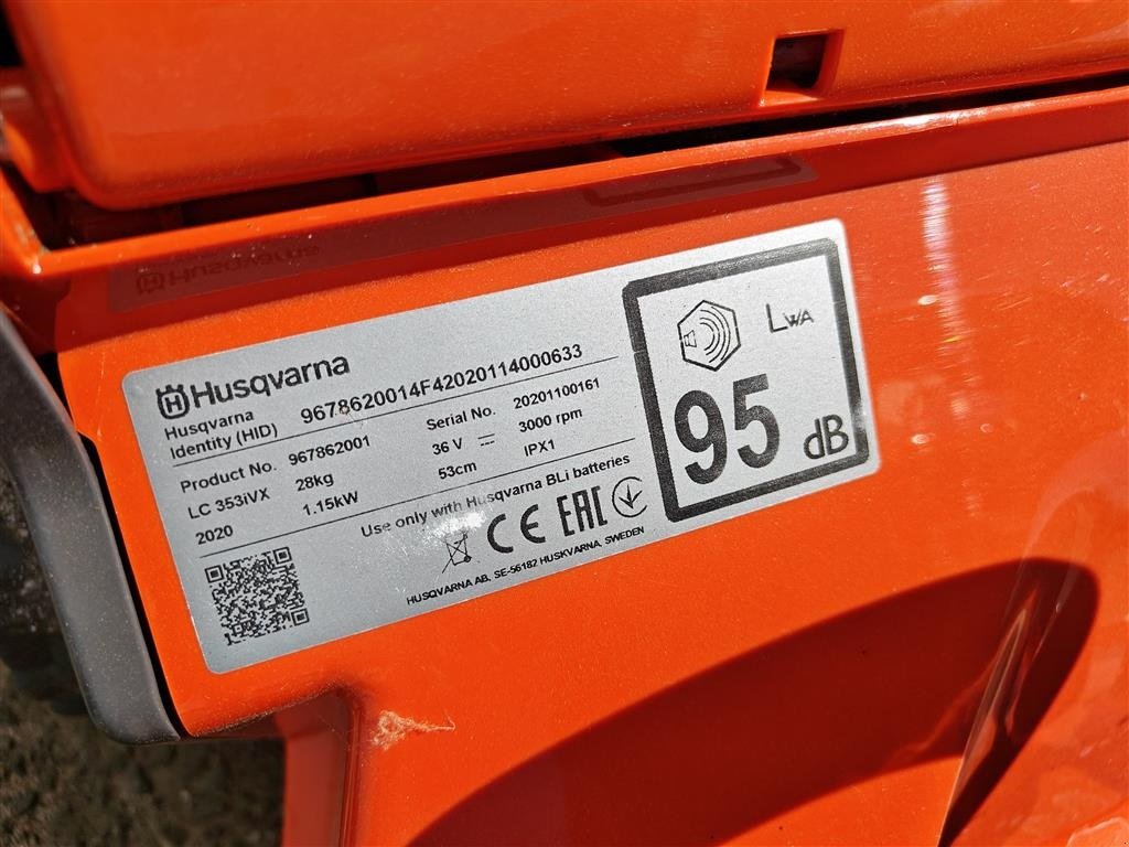 Sichelmäher des Typs Husqvarna LC 353 VI Batteridrevet - ex. batterier, Gebrauchtmaschine in Holstebro (Bild 5)