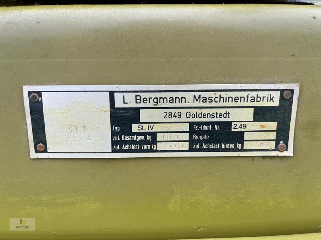 Silierwagen του τύπου Bergmann SLT 2104, Gebrauchtmaschine σε Neuhof - Dorfborn (Φωτογραφία 7)