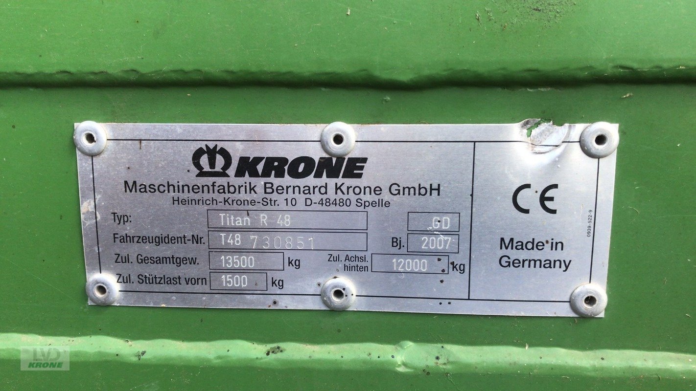 Silierwagen del tipo Krone Titan R-48 GD, Gebrauchtmaschine In Alt-Mölln (Immagine 5)