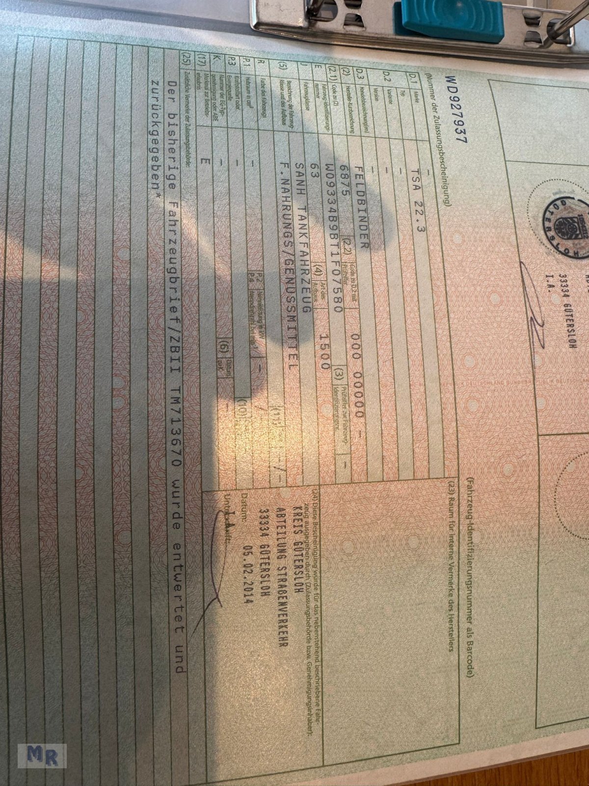 Silo του τύπου Feldbinder Edelstahl Silo Interne Nr. 7580, Gebrauchtmaschine σε Greven (Φωτογραφία 14)