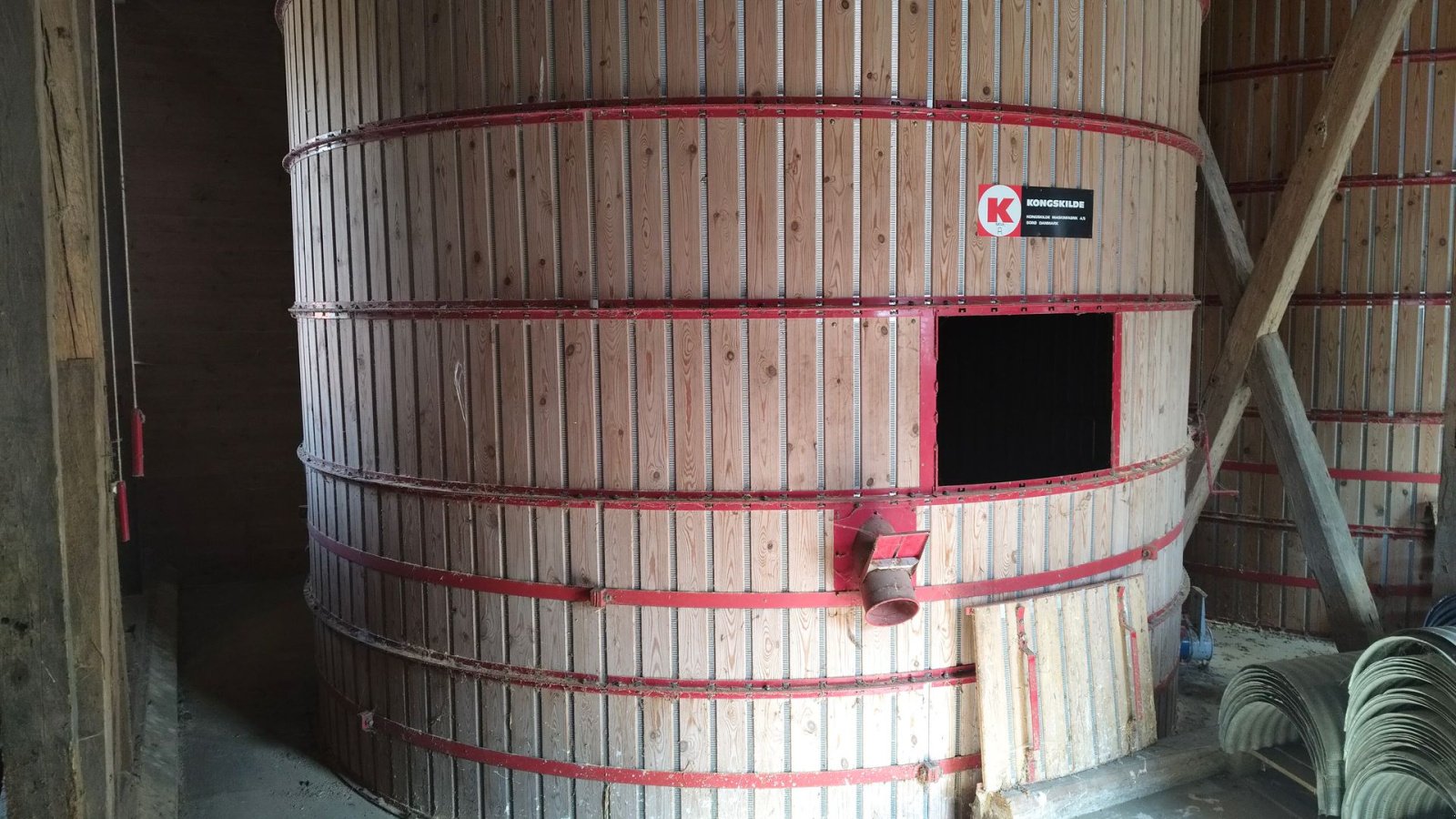 Silo des Typs Kongskilde Træsilo Ø ca. 4 m, højde ca. 5,4 m, Gebrauchtmaschine in Egtved (Bild 6)
