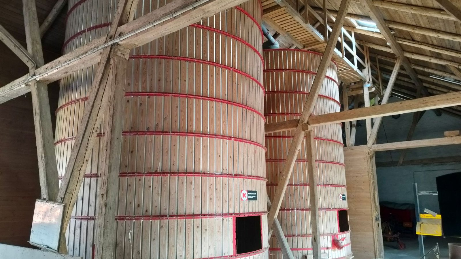 Silo des Typs Kongskilde Træsilo Ø ca. 4 m, højde ca. 5,4 m, Gebrauchtmaschine in Egtved (Bild 2)