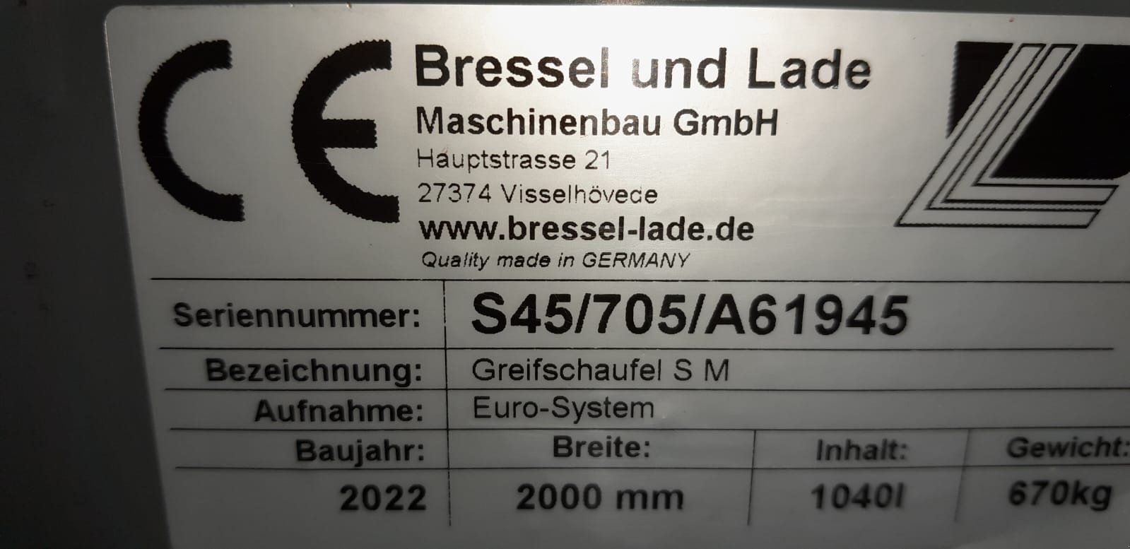 Siloentnahmegerät & Verteilgerät типа Bressel & Lade GREIFSCHAUFEL S M, Gebrauchtmaschine в Georgensgmünd (Фотография 3)
