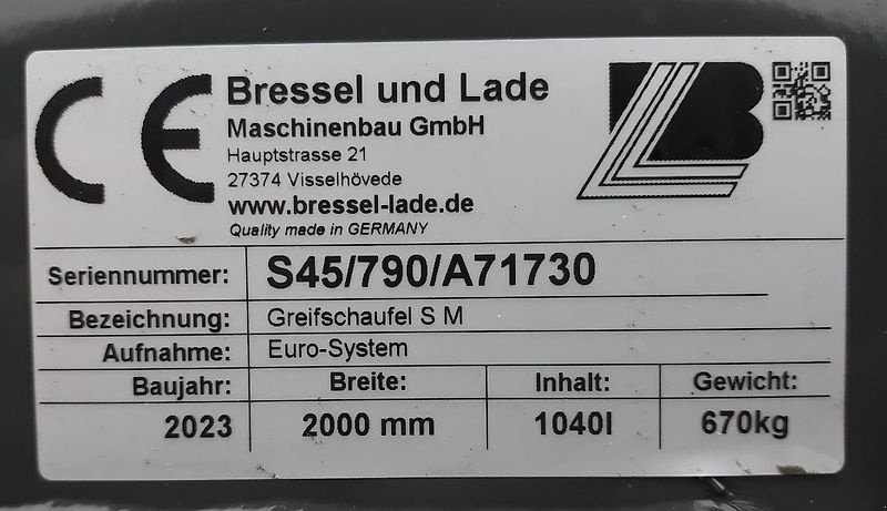 Siloentnahmegerät & Verteilgerät des Typs Bressel & Lade Silagebeißschaufel  S45 2000 mm, Neumaschine in Itterbeck (Bild 24)