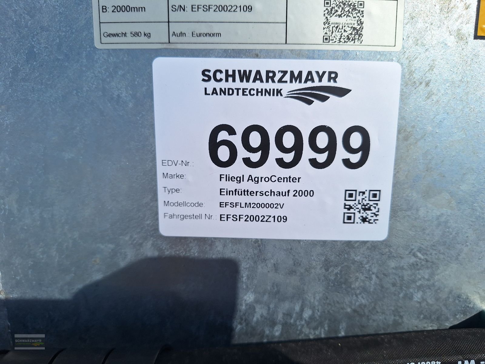 Siloentnahmegerät & Verteilgerät Türe ait Fliegl AgroCenter Einfütterschaufel 2100, Neumaschine içinde Gampern (resim 16)