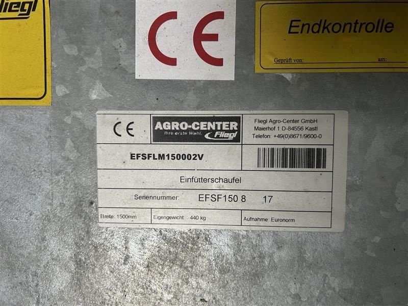 Siloentnahmegerät & Verteilgerät del tipo Fliegl Einfütterschaufel 1,5m, Gebrauchtmaschine In Eisgarn (Immagine 3)