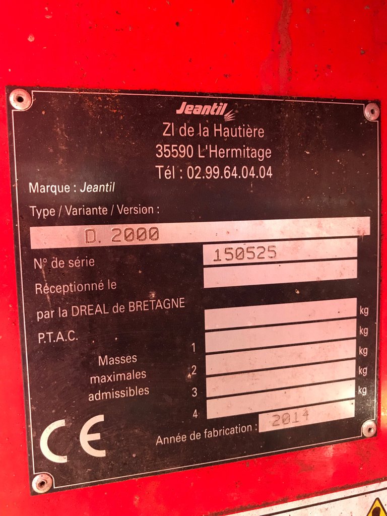 Siloentnahmegerät & Verteilgerät des Typs Jeantil D2000, Gebrauchtmaschine in VERT TOULON (Bild 3)