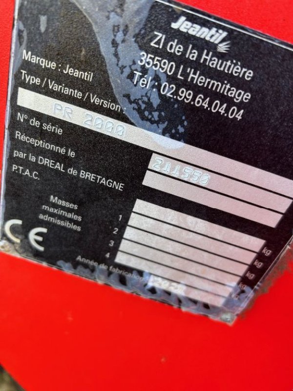 Siloentnahmegerät & Verteilgerät za tip Jeantil PR 2000, Gebrauchtmaschine u CORBIGNY (Slika 6)