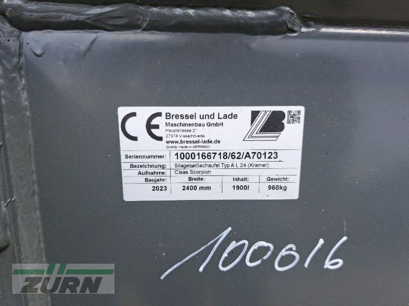 Siloentnahmegerät & Verteilgerät des Typs Kramer Silagebeißschaufel 2400mm - KR, Neumaschine in Windsbach (Bild 5)