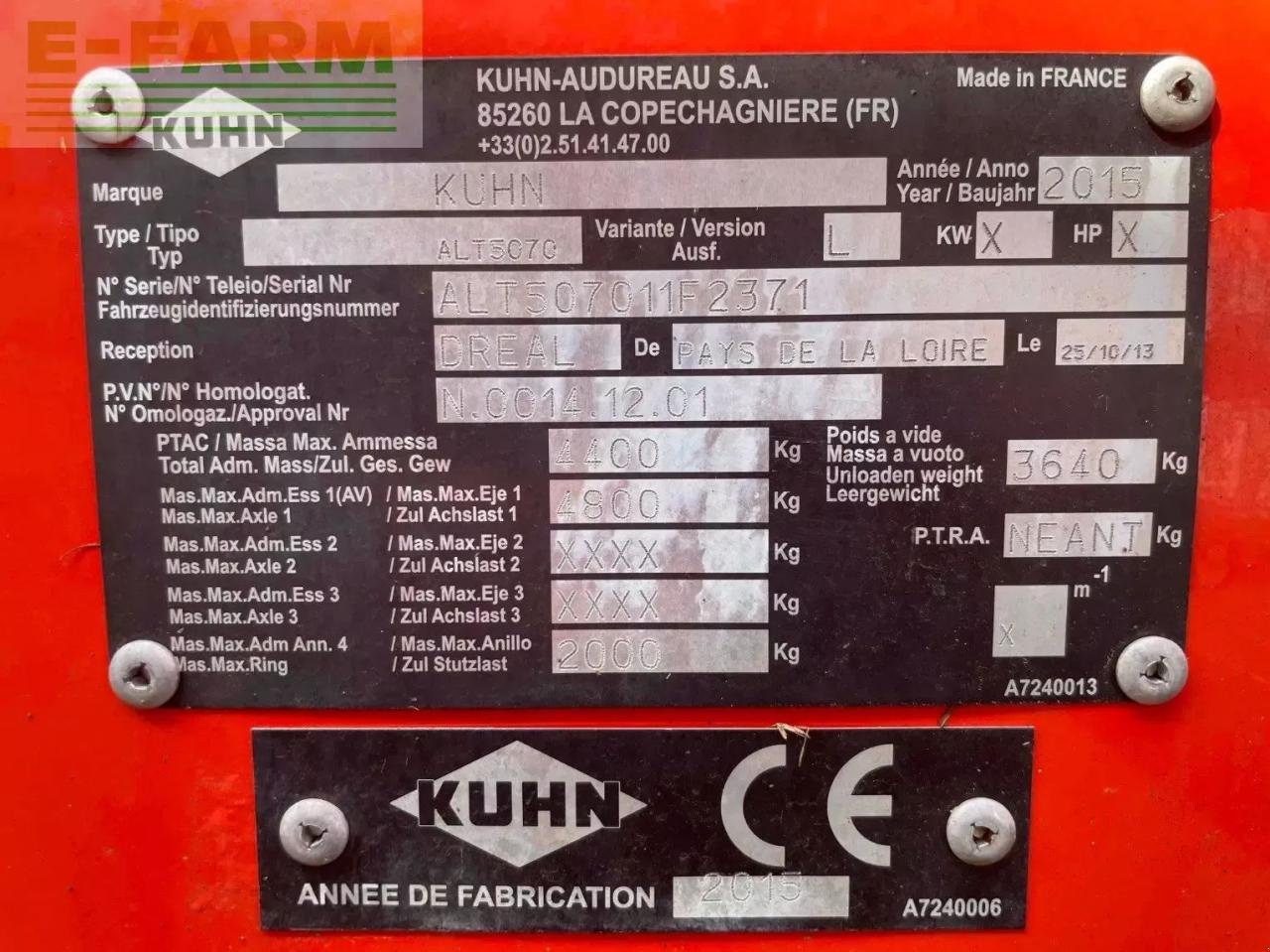 Siloentnahmegerät & Verteilgerät of the type Kuhn 5070 m gl, Gebrauchtmaschine in ST CLAIR SUR ELLE (Picture 8)