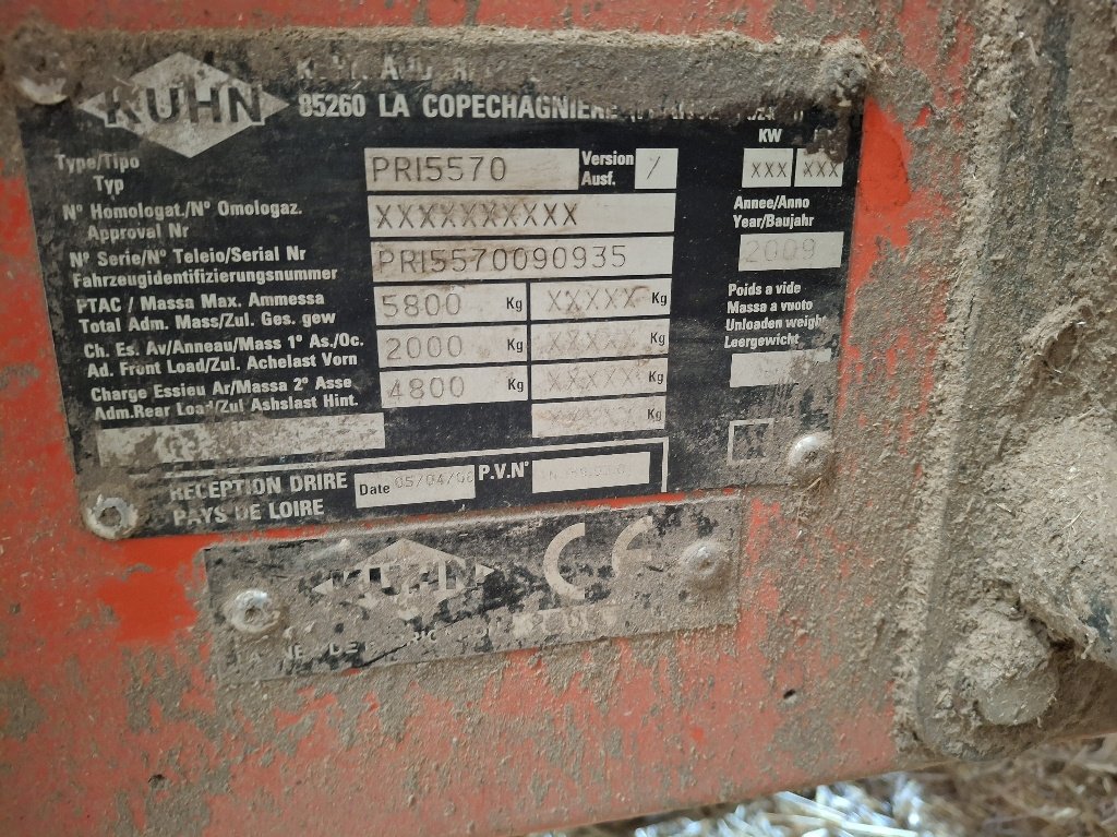 Siloentnahmegerät & Verteilgerät типа Kuhn PRIMOR 5570 M, Gebrauchtmaschine в BRAS SUR MEUSE (Фотография 7)