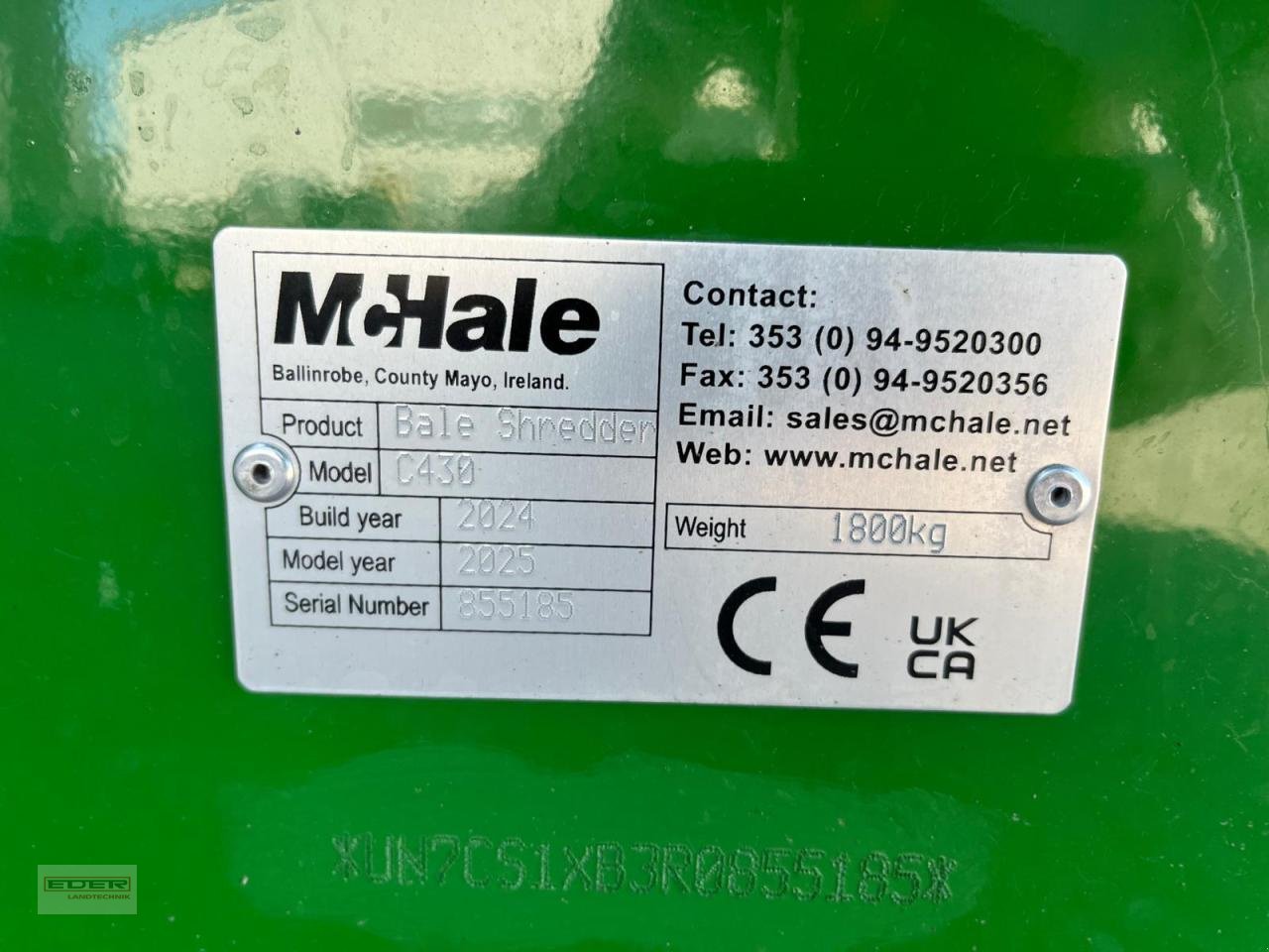 Siloentnahmegerät & Verteilgerät of the type McHale C430, Neumaschine in Tuntenhausen (Picture 14)