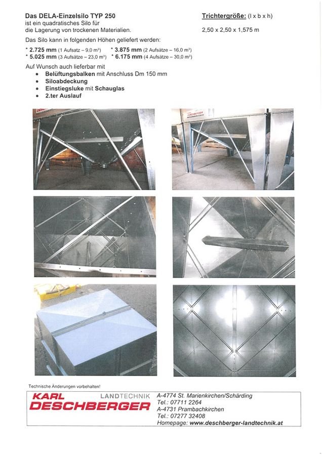 Siloentnahmegerät & Verteilgerät del tipo Sonstige DeLa Einzelsilo Typ 250, Neumaschine In St. Marienkirchen (Immagine 12)