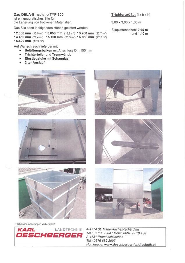 Siloentnahmegerät & Verteilgerät del tipo Sonstige DeLa Einzelsilo Typ 300, Neumaschine In St. Marienkirchen (Immagine 11)