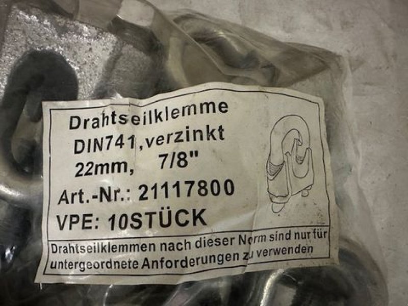 Siloentnahmegerät & Verteilgerät Türe ait Sonstige Drahtseilklemme 22mm 7/8&#34;, Neumaschine içinde Tamsweg (resim 7)