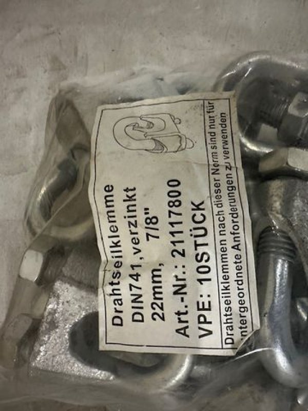 Siloentnahmegerät & Verteilgerät Türe ait Sonstige Drahtseilklemme 22mm 7/8&#34;, Neumaschine içinde Tamsweg (resim 5)