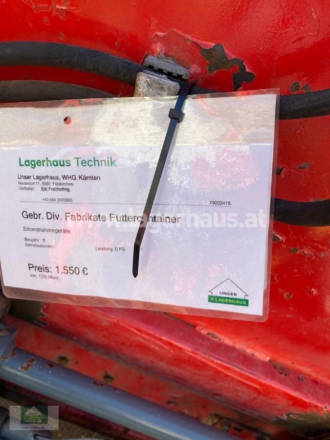 Siloentnahmegerät & Verteilgerät des Typs Sonstige FUTTERCONTAINER EX.AMLACHER, Gebrauchtmaschine in Klagenfurt (Bild 2)