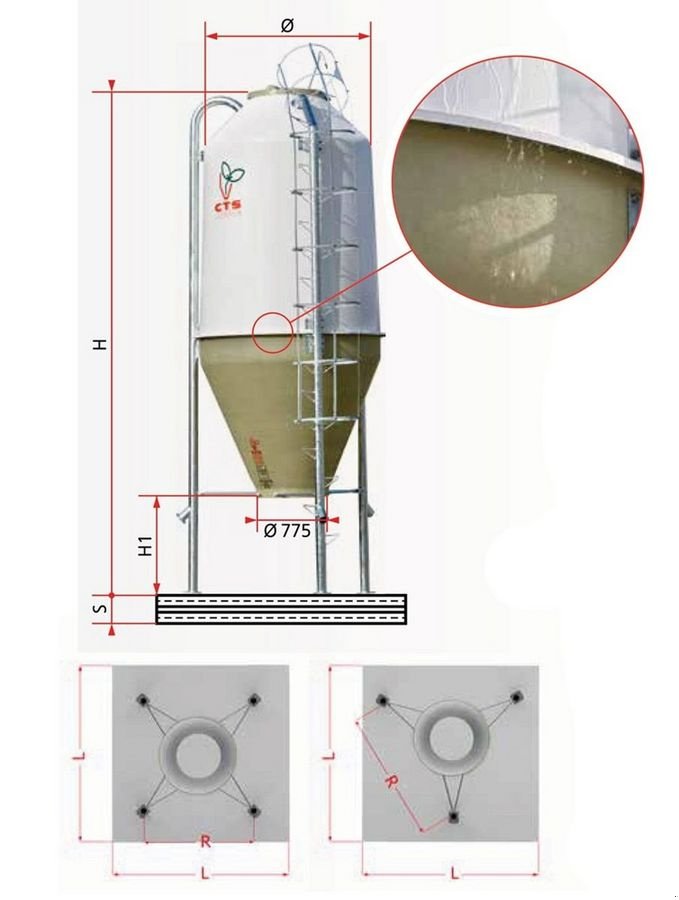 Siloentnahmegerät & Verteilgerät of the type Sonstige Polyestersilos 6,0 m³- 31 m³, Neumaschine in St. Marienkirchen (Picture 10)