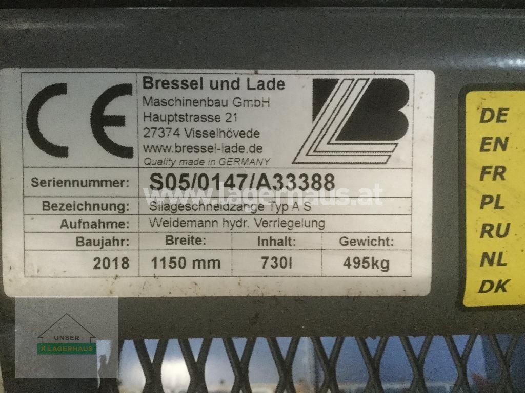 Siloentnahmegerät & Verteilgerät tip Sonstige SILOSCHNEIDZANGE TYP A S, Gebrauchtmaschine in Engerwitzdorf (Poză 2)