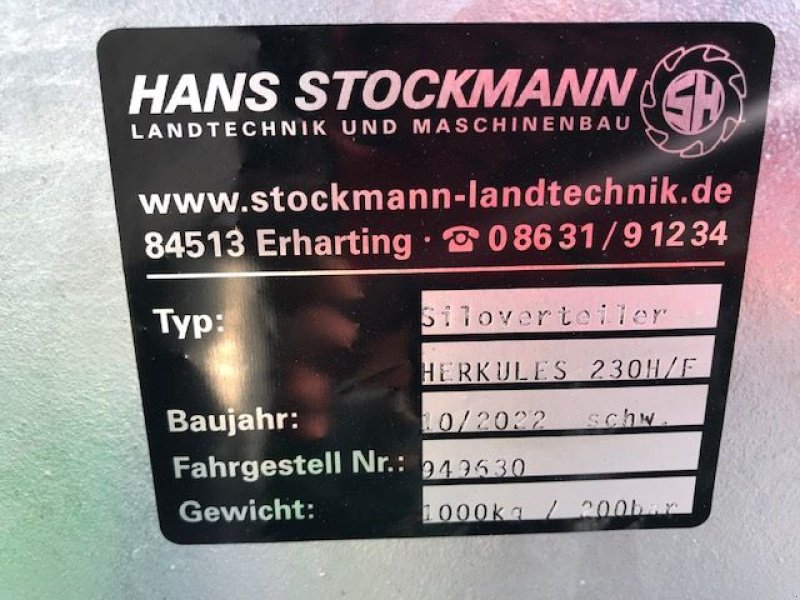 Siloentnahmegerät & Verteilgerät tip Stockmann Siloverteiler Herkules 230 Front-Heck, Neumaschine in Tamsweg (Poză 16)