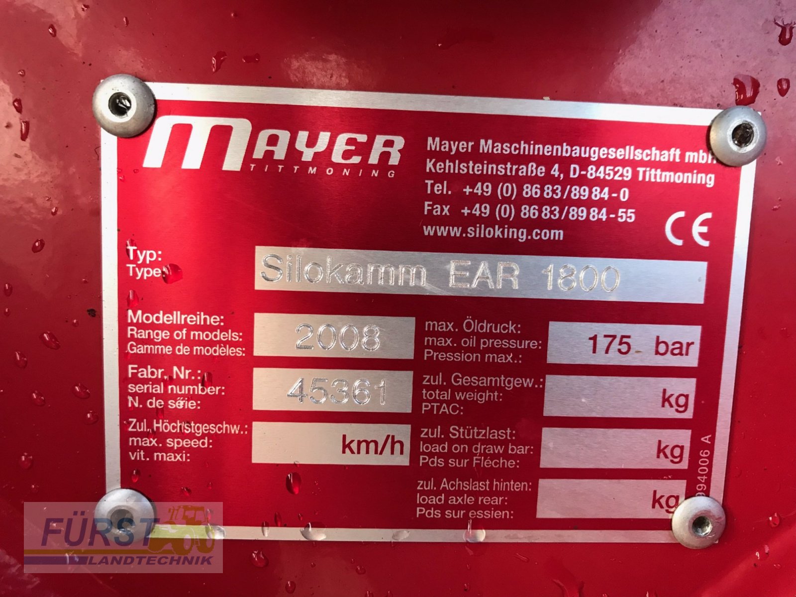 Silokamm des Typs Mayer DA 1800, Gebrauchtmaschine in Perlesreut (Bild 4)