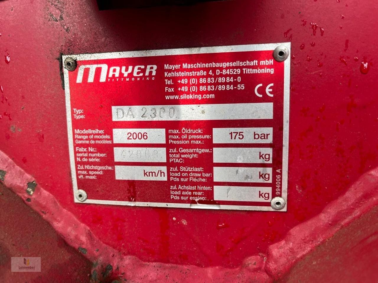 Silokamm of the type Siloking DA 2300, Gebrauchtmaschine in Neuhof - Dorfborn (Picture 7)