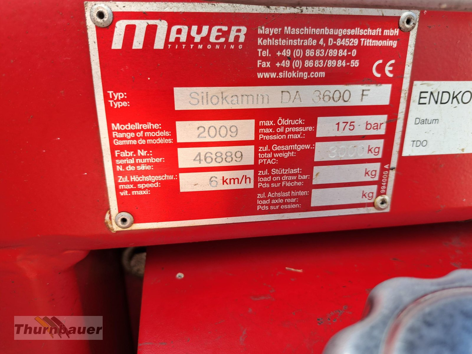 Silokamm typu Siloking Silokamm DA 3600, Gebrauchtmaschine v Cham (Obrázek 8)