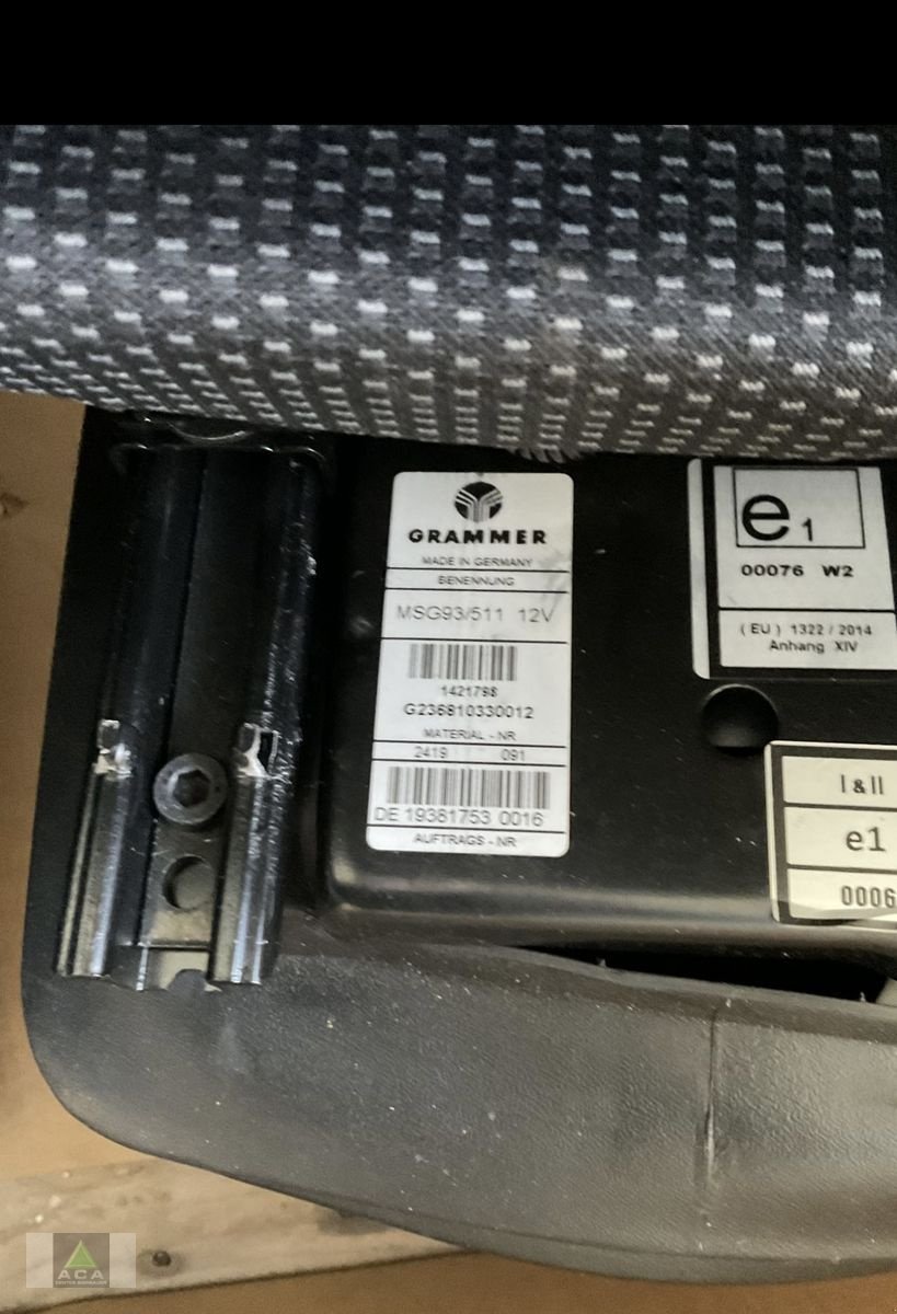 Sitz typu Grammer Luftsitz Schmalspurtraktor, Neumaschine w Markt Hartmannsdorf (Zdjęcie 2)