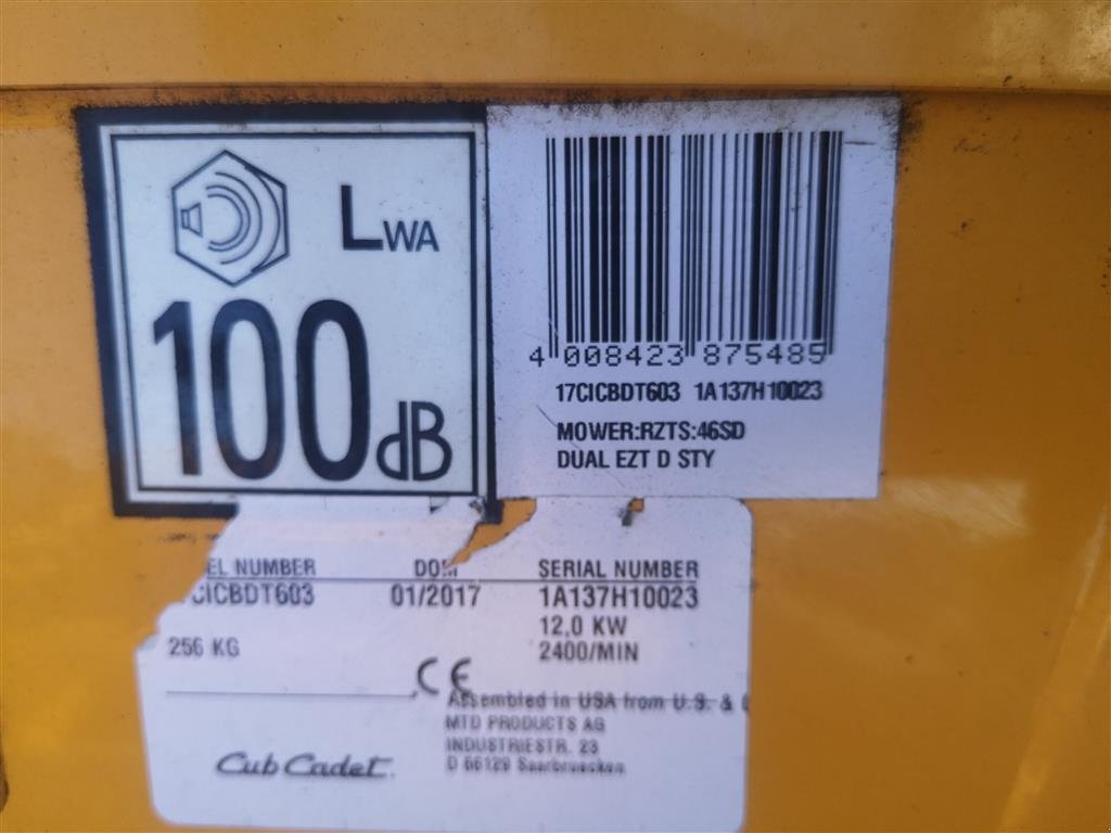 Sitzrasenmäher van het type Cub Cadet XZ2, Gebrauchtmaschine in Glamsbjerg (Foto 6)