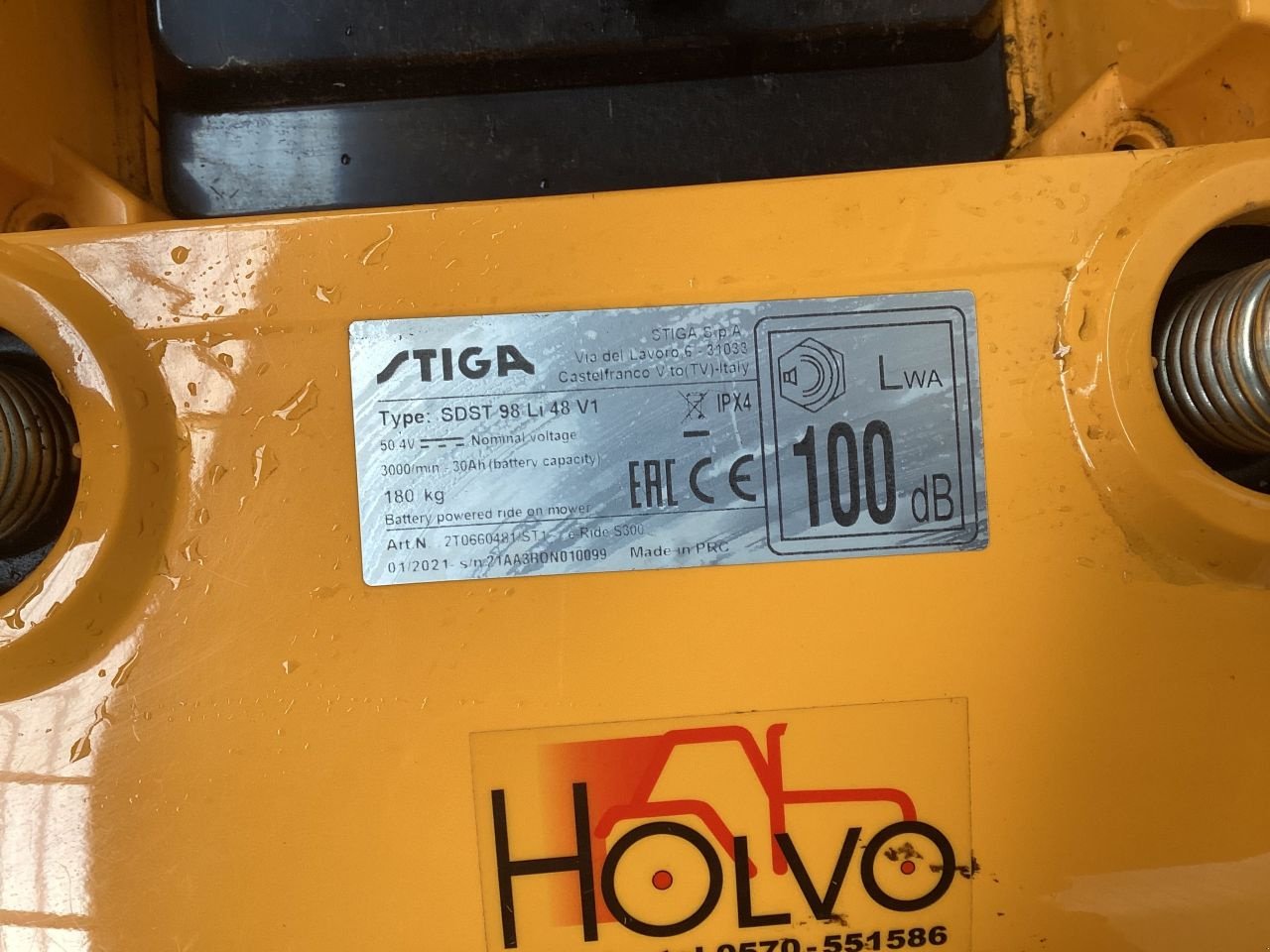 Sitzrasenmäher a típus Stiga E-ride S 300, Gebrauchtmaschine ekkor: Lettele (Kép 8)