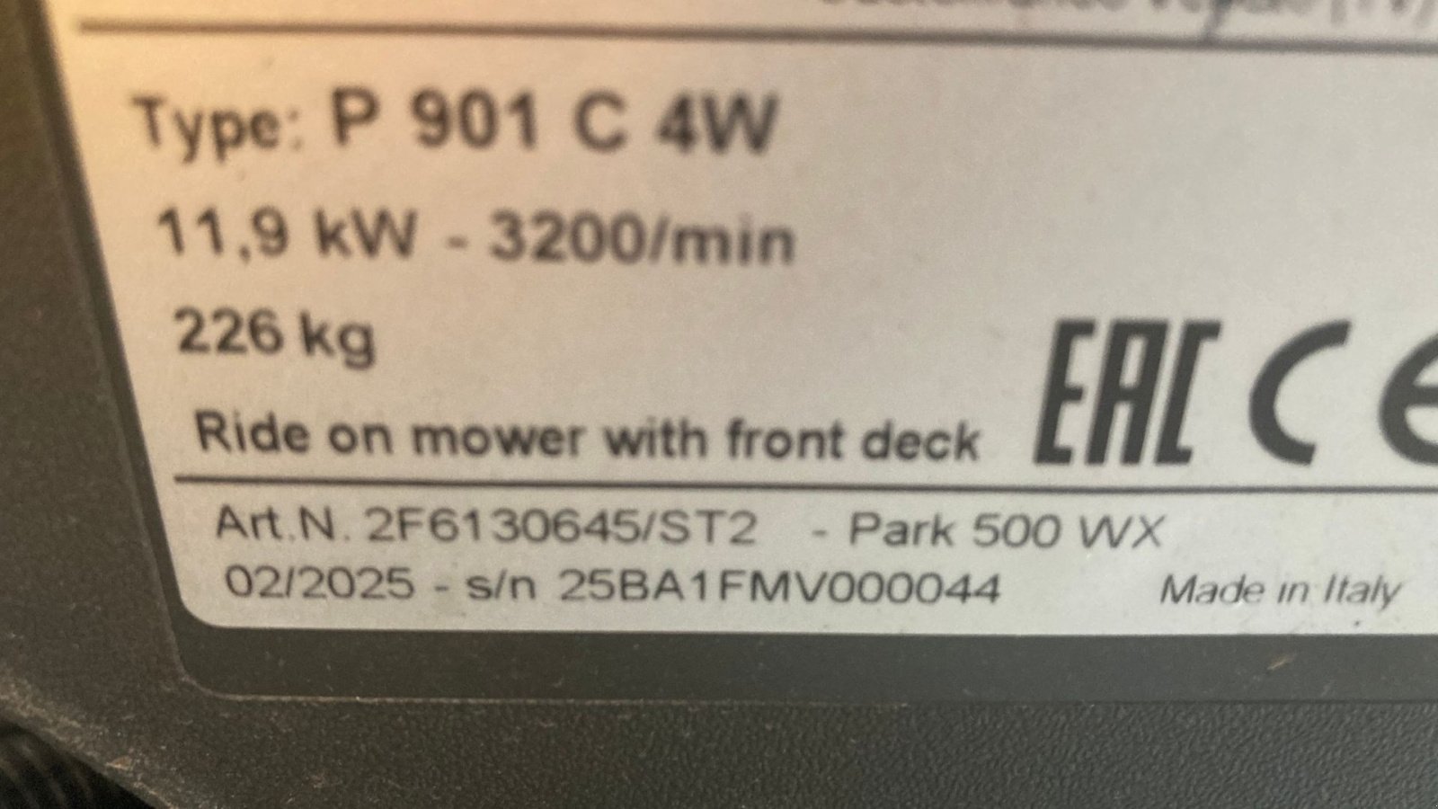 Sitzrasenmäher des Typs Stiga Park 500WX 4WD inkl. 100 Combi Q plus, Gebrauchtmaschine in Roskilde (Bild 4)