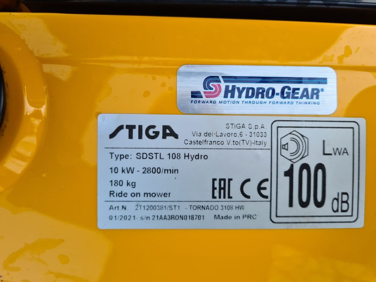 Sitzrasenmäher типа Stiga Tornado, Gebrauchtmaschine в Lierop (Фотография 10)