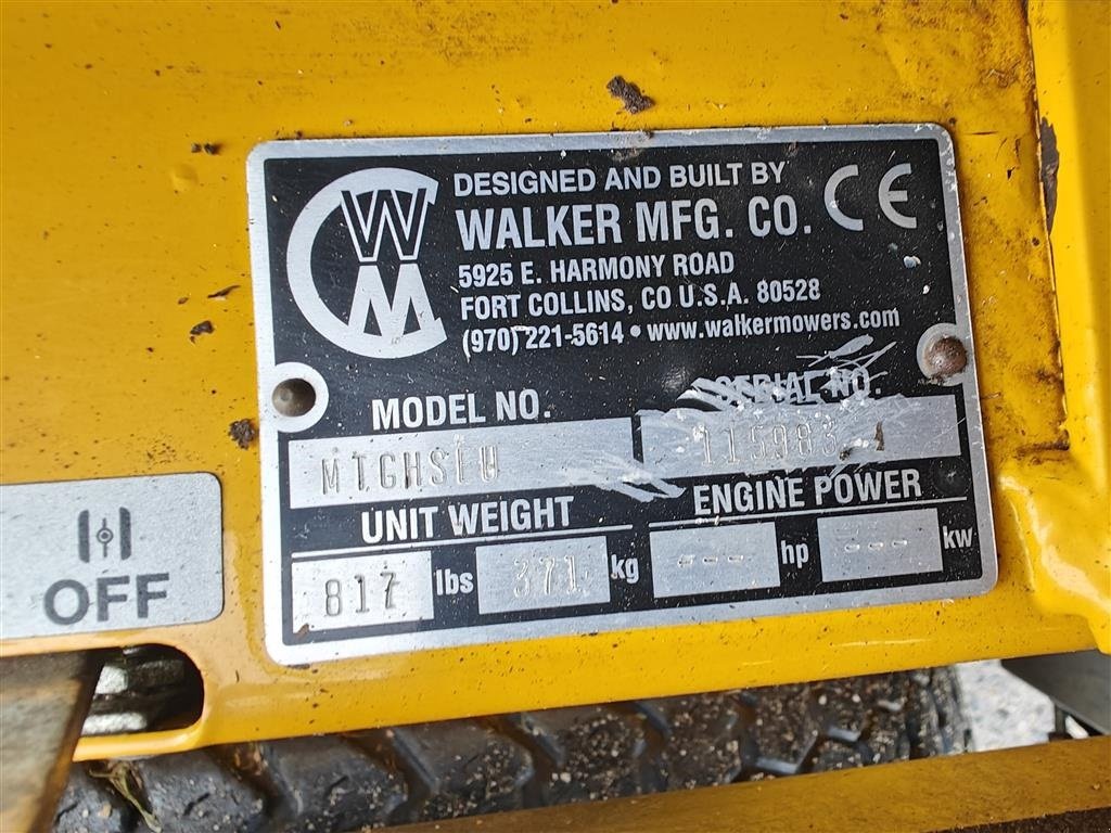 Sitzrasenmäher des Typs Walker MTGHSEU AFHENTNINGSTILBUD, Gebrauchtmaschine in Holstebro (Bild 12)