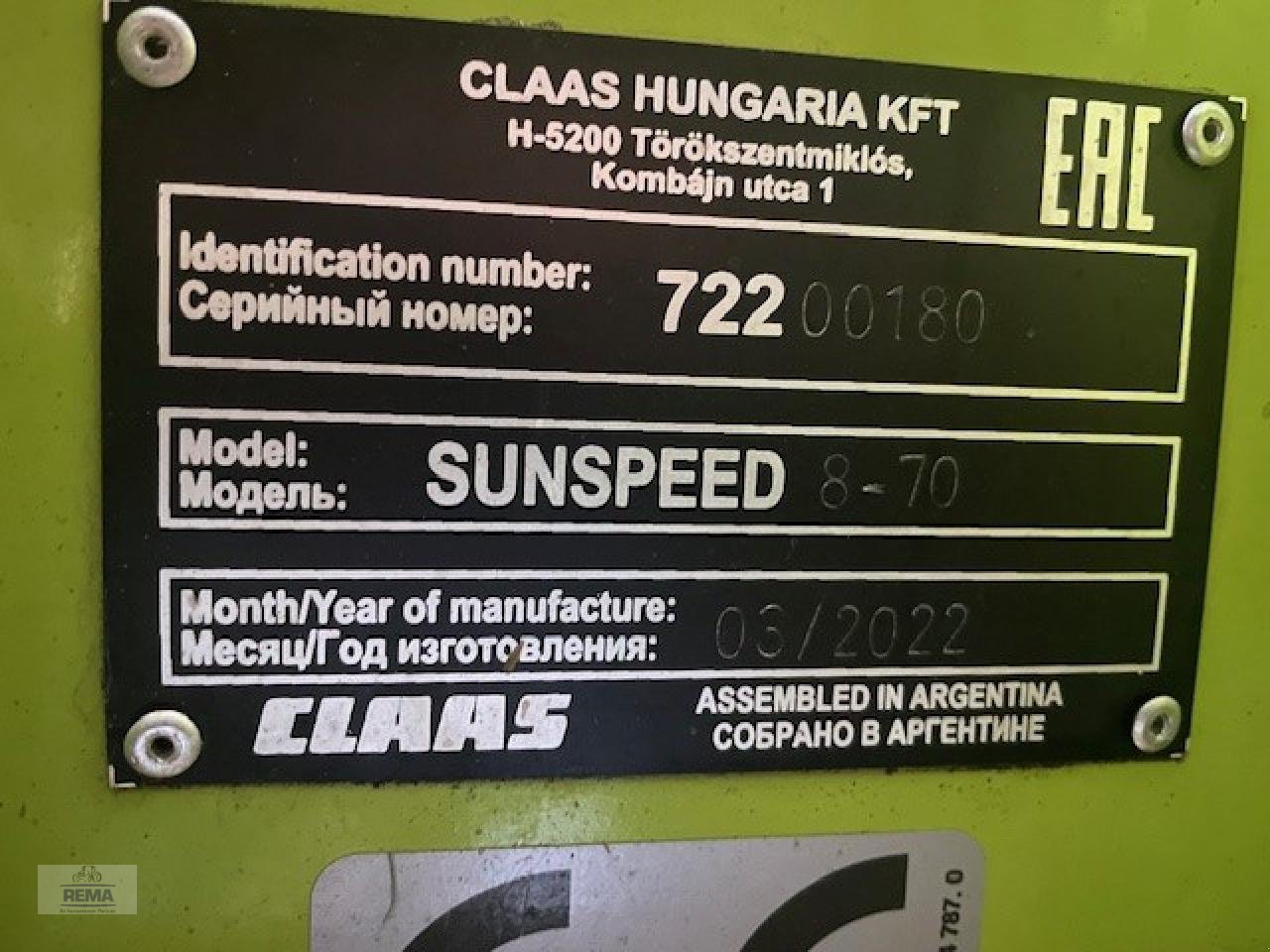 Sonnenblumenschneidwerk des Typs CLAAS Sunspeed 8-70, Gebrauchtmaschine in Belzig-Schwanebeck (Bild 4)