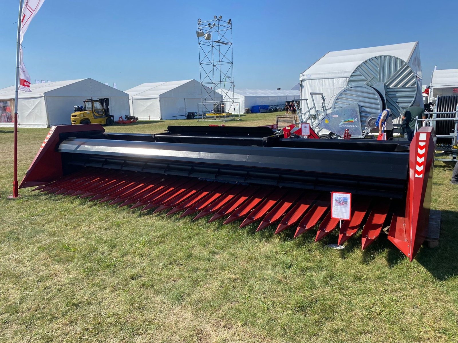 Sonnenblumenschneidwerk des Typs Lupus Sonnenblumenvorsatz / sunflower harvester, Neumaschine in Michałowo (Bild 10)